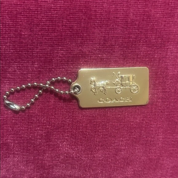 Coach Gold Bag Tag - Picture 2 of 4